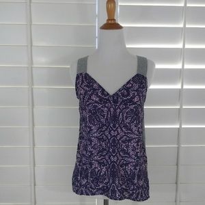 Converse purple & gray sleeveless tank S